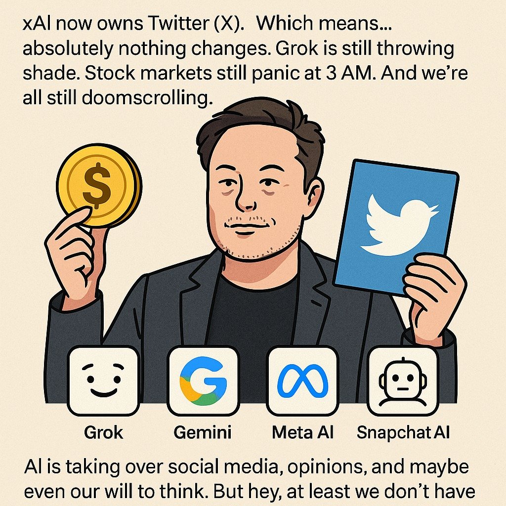 Elon Musk Just Sold X to Himself. AI Said, “Cool, Carry On.”